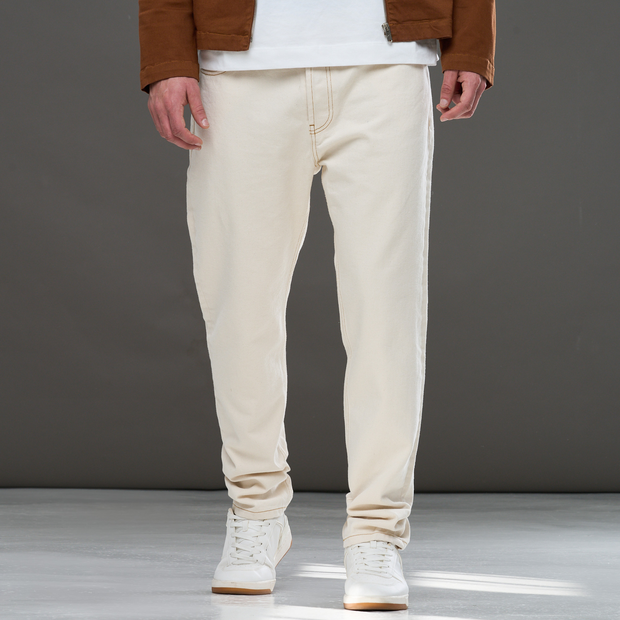 72% off on Prévu Men's Ecru Denim Jeans | OneDayOnly