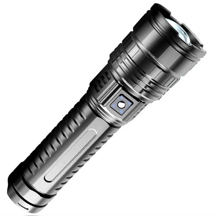 Rechargeable Waterproof Flashlight with Built-In Powerbank