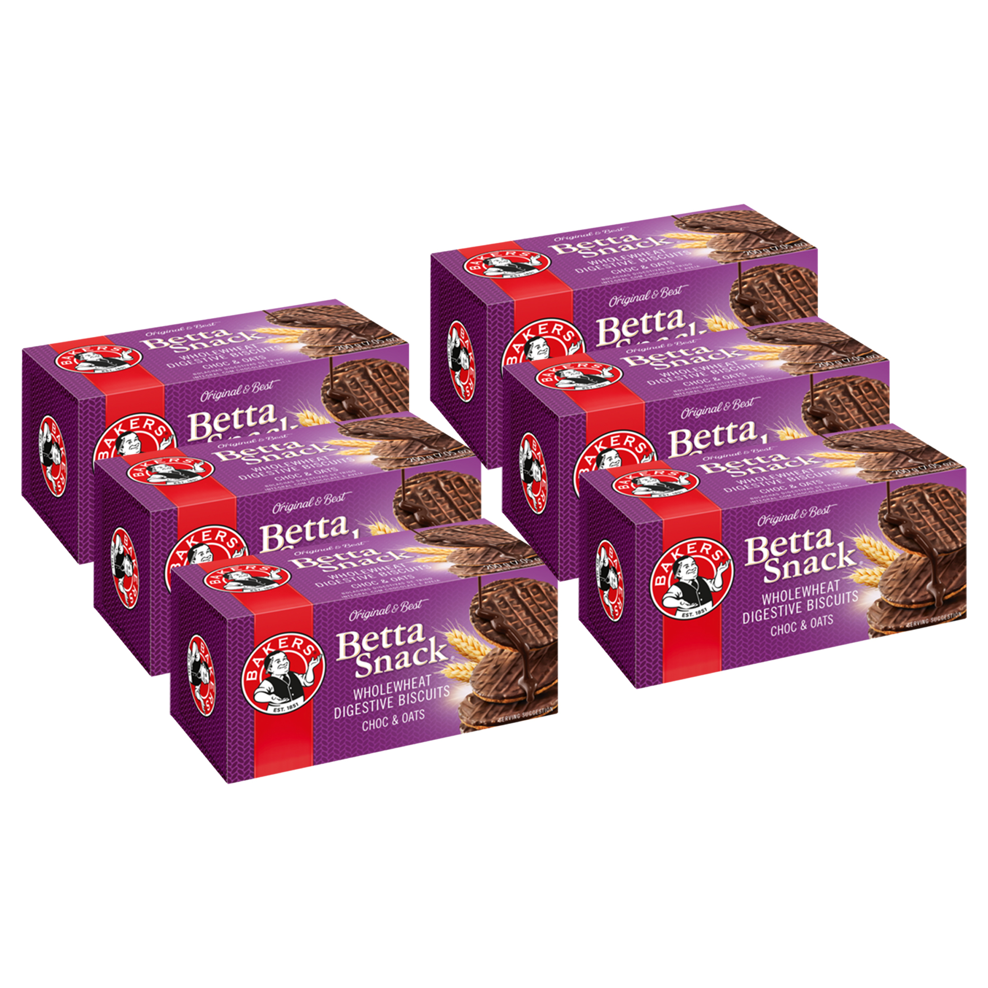 6x 200g Betta Snack Biscuits