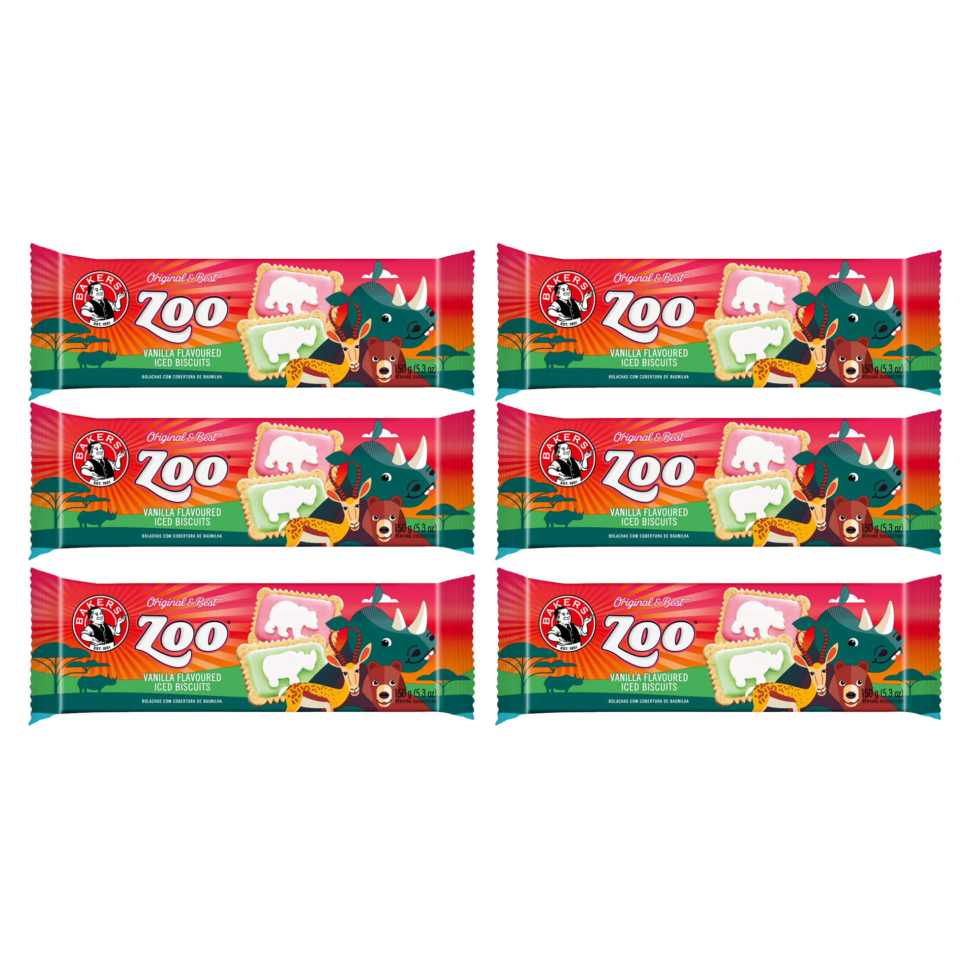 17 off on Bakers 6x 150g Iced Zoo Biscuits OneDayOnly