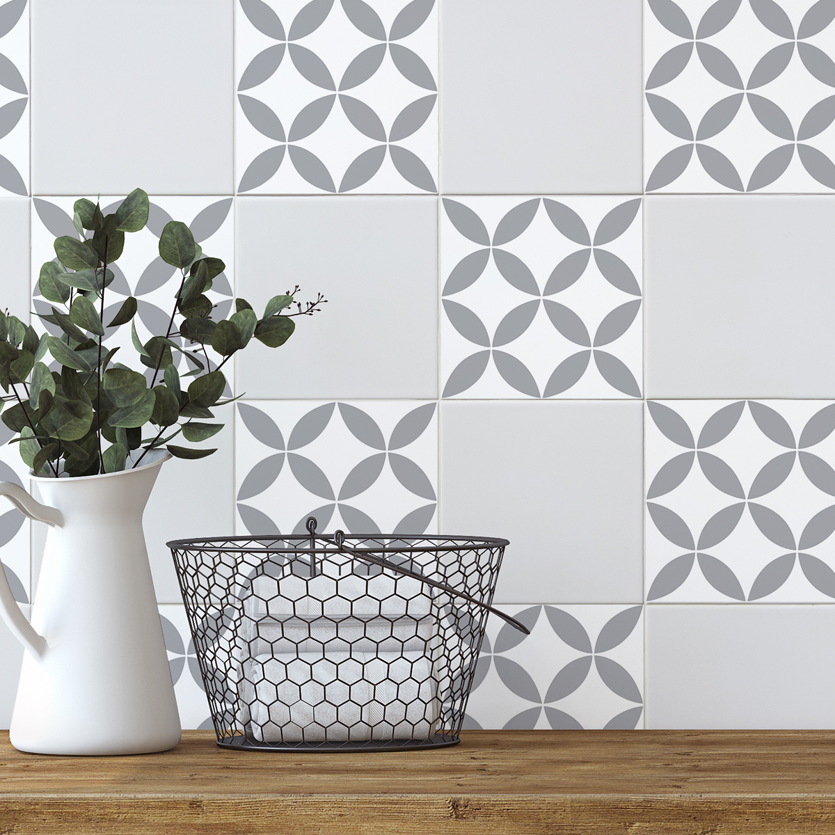 20x Patterned Tile Stickers