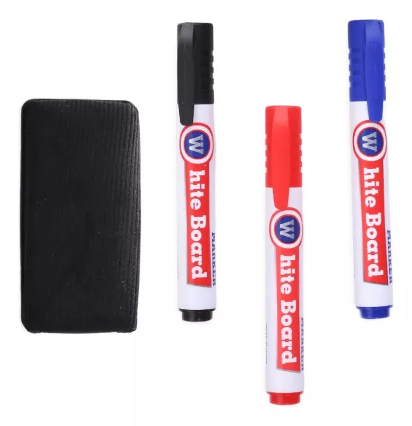 2x 4-Piece Whiteboard Marker Sets