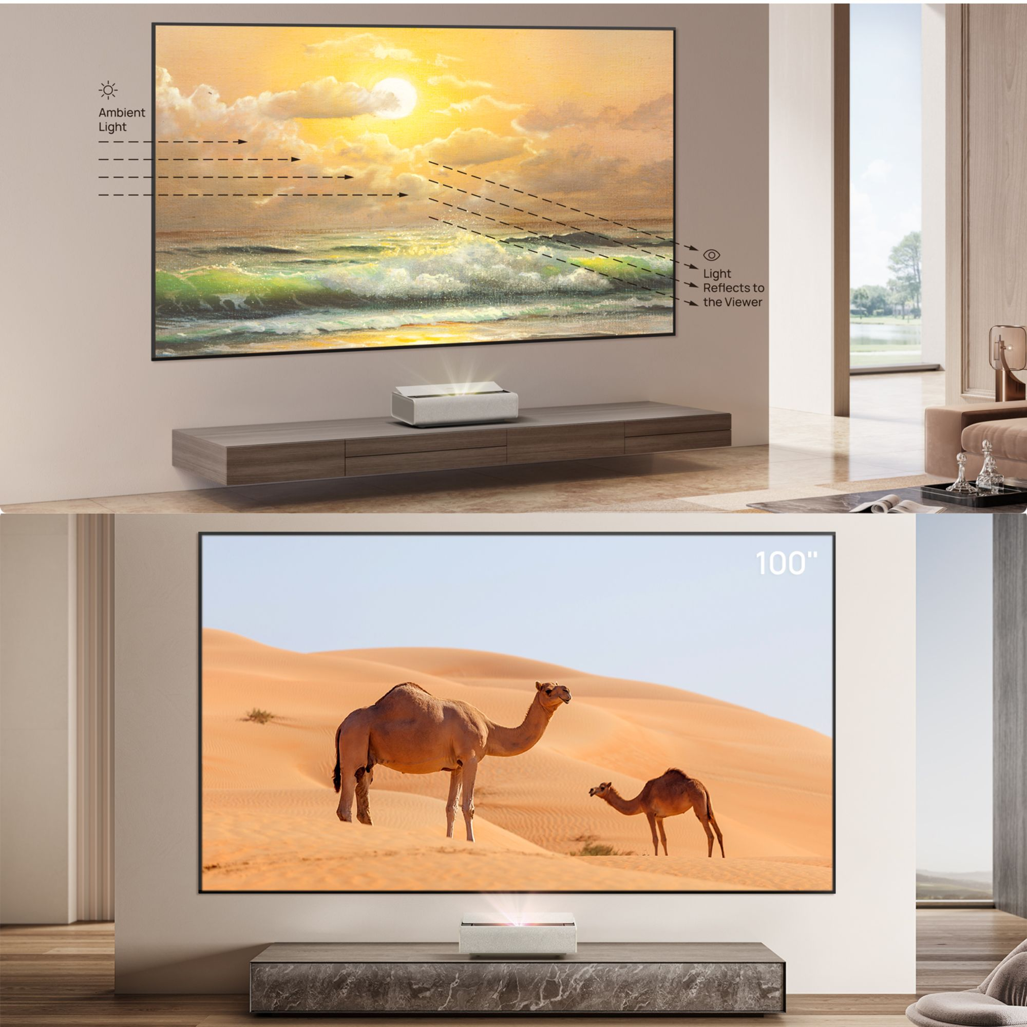 Aura 2 4K Ultra Short Throw Laser Projector | OneDayOnly