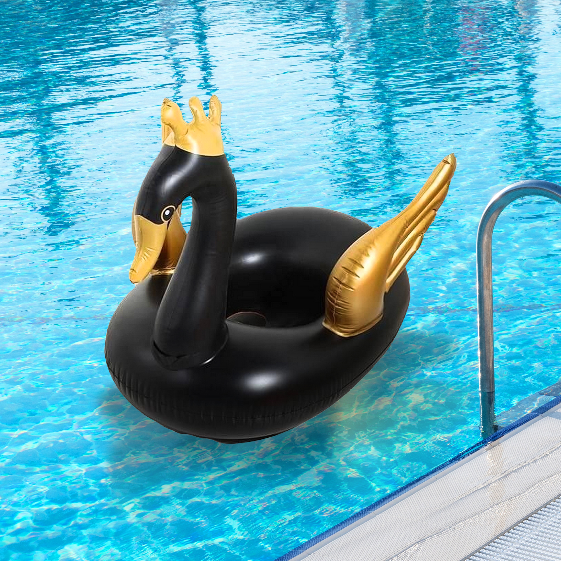 Inflatable Pool Black Swan Inflatable Small Inflatable Pool Swan