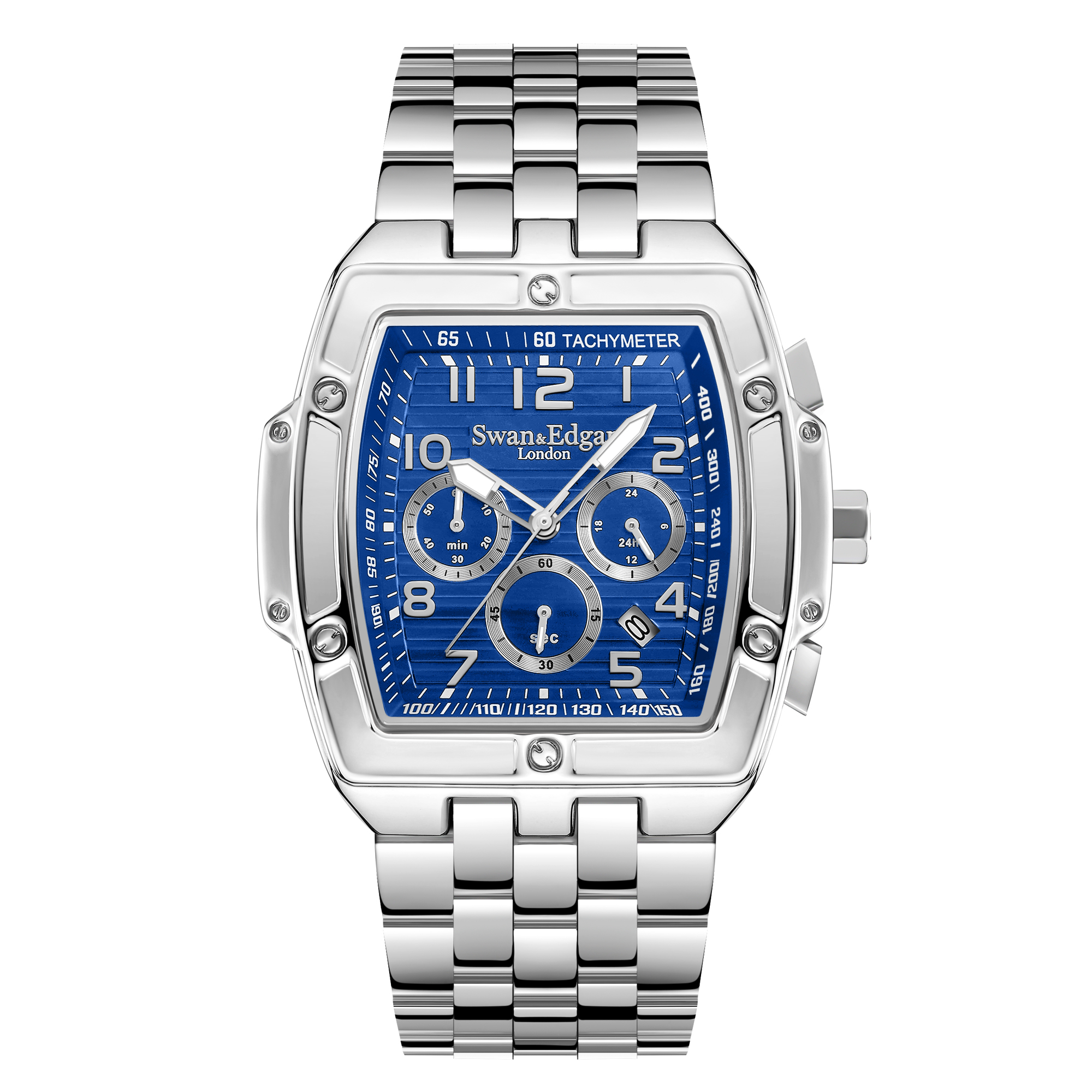 Silver/Blue