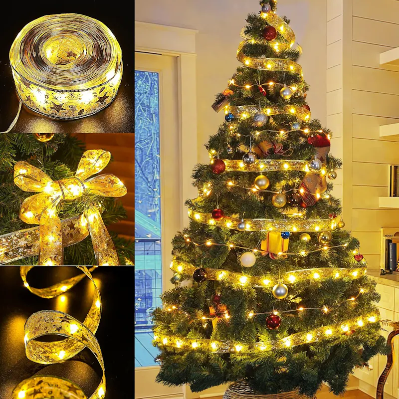60% off on Festive Glow 2x 5m Ribbon Lights | OneDayOnly