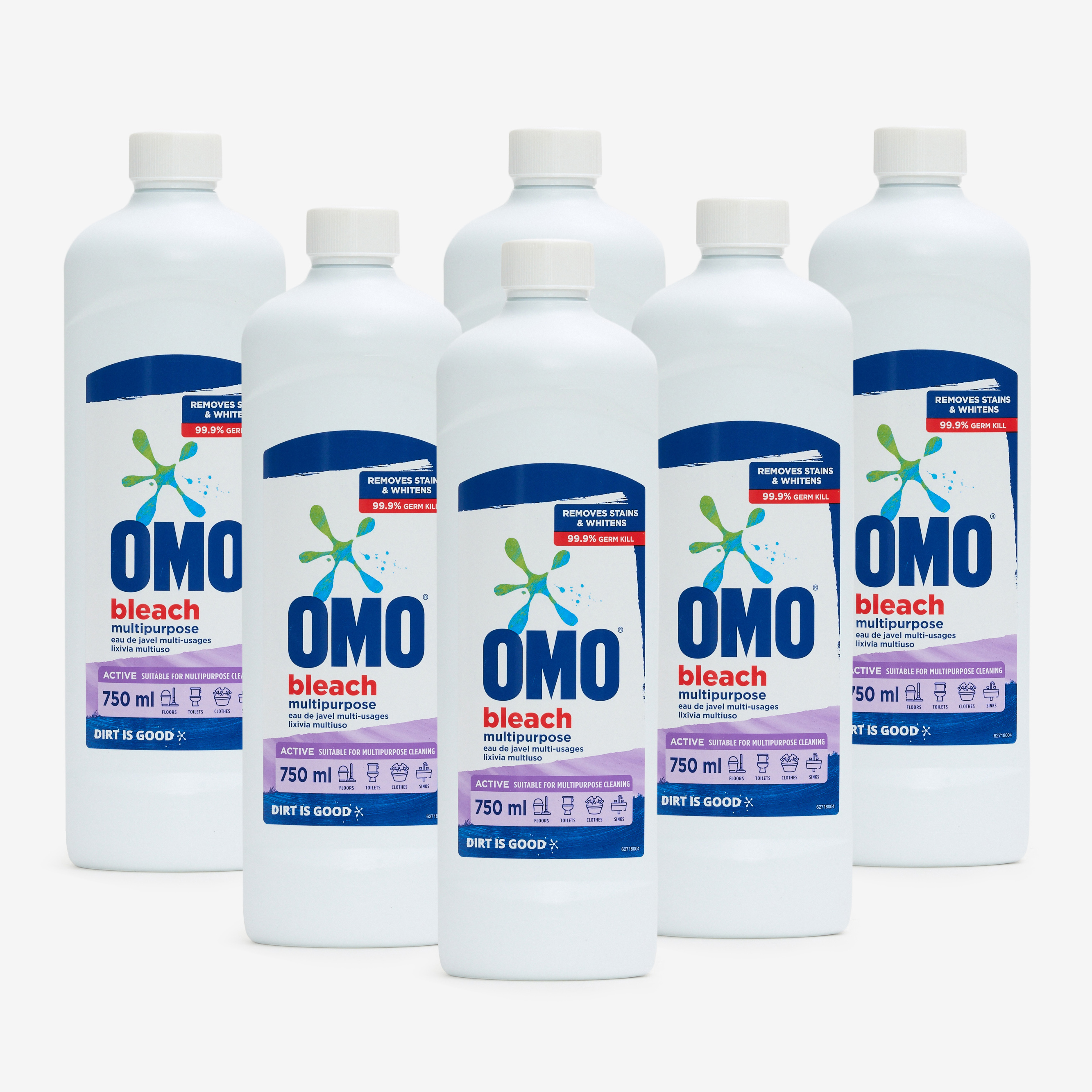 6x 750ml Multi-Purpose Bleach