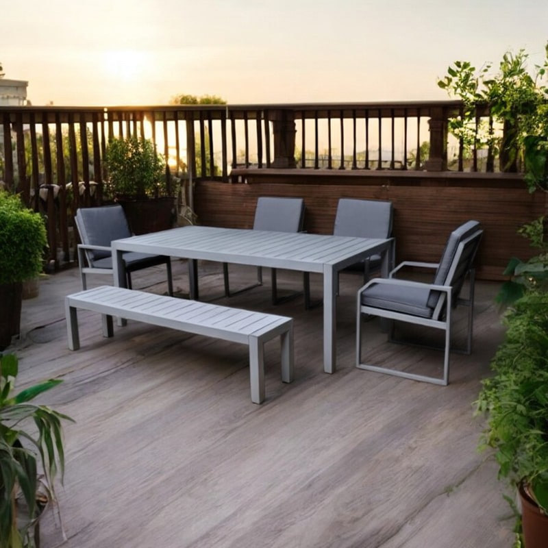 6-Seater Alarna Bench Dining Set