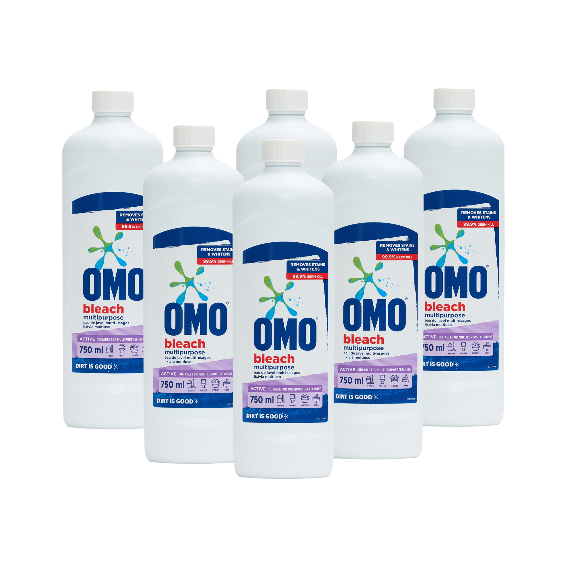 6x 750ml Multi-Purpose Bleaches