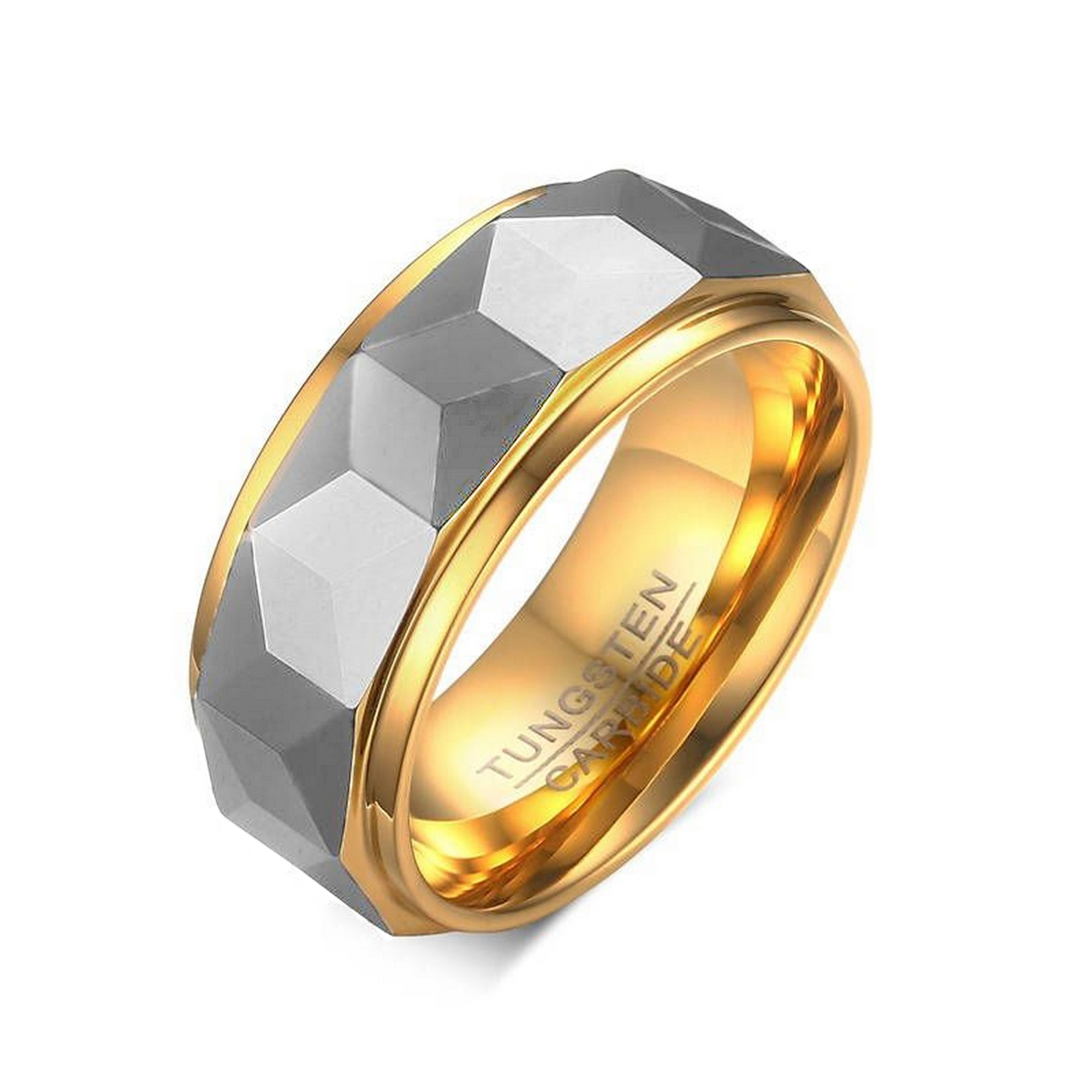 『TEN $RING 金銀 19』 30% off on Tech Ten Men's Tungsten Carbide Ring | OneDayOnly