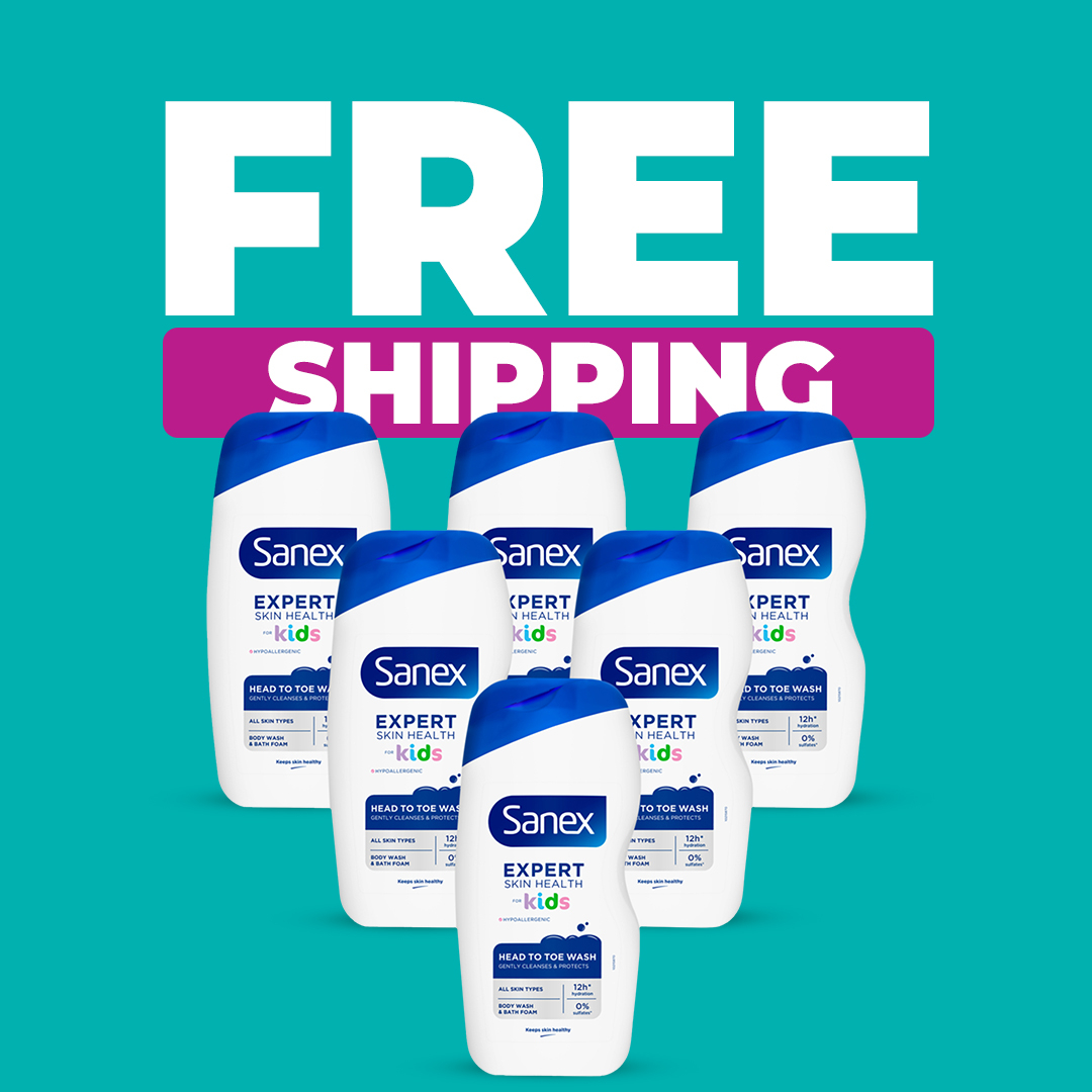 39 off on Sanex 6x 500ml Kids Shower Gels OneDayOnly