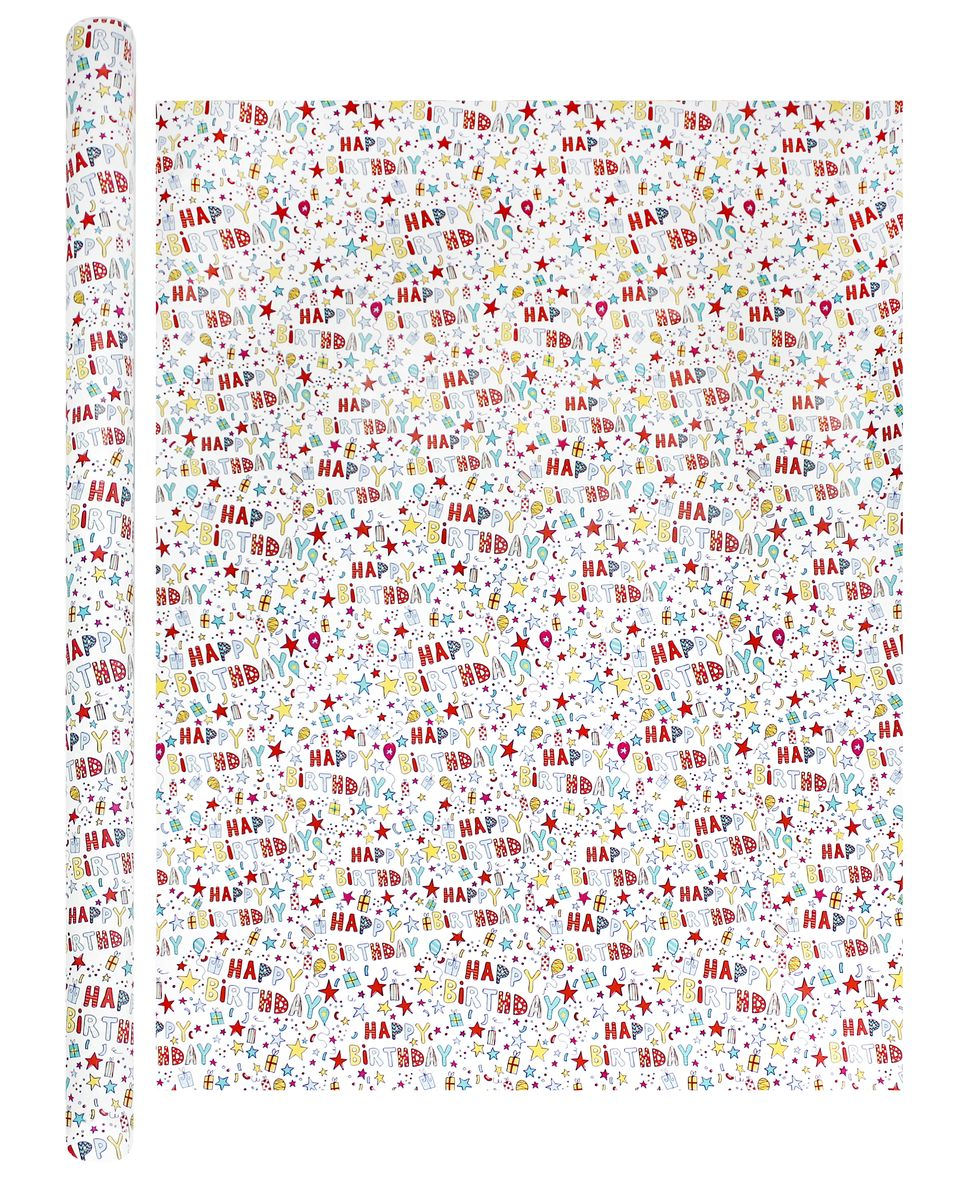 Happy Birthday Theme Gift Wrapping Paper