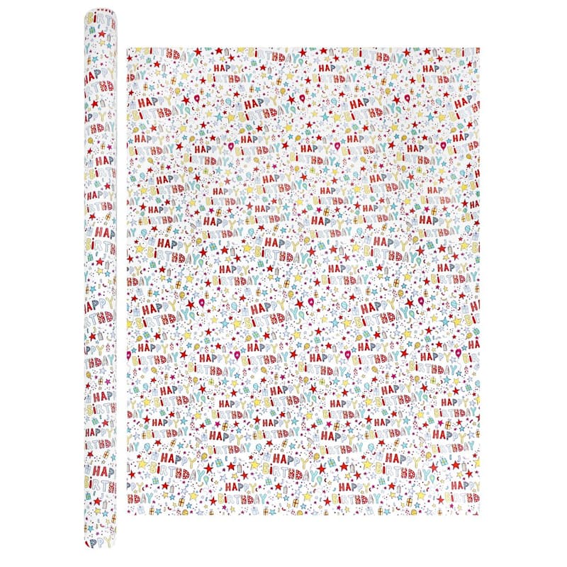 Happy Birthday Theme Gift Wrapping Paper