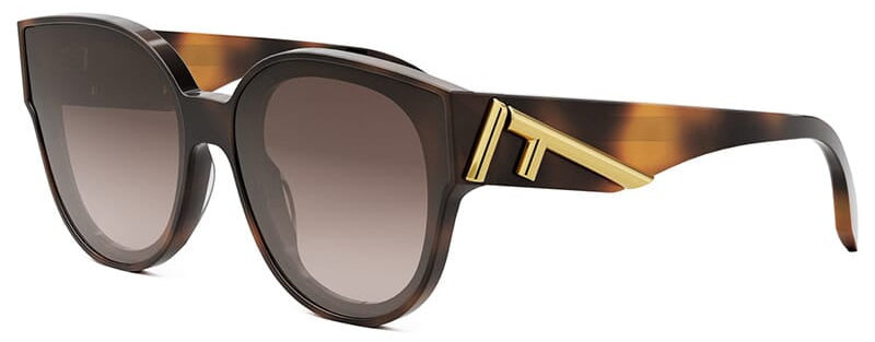 Ladies Chunky Havana Brown Statement Sunglasses