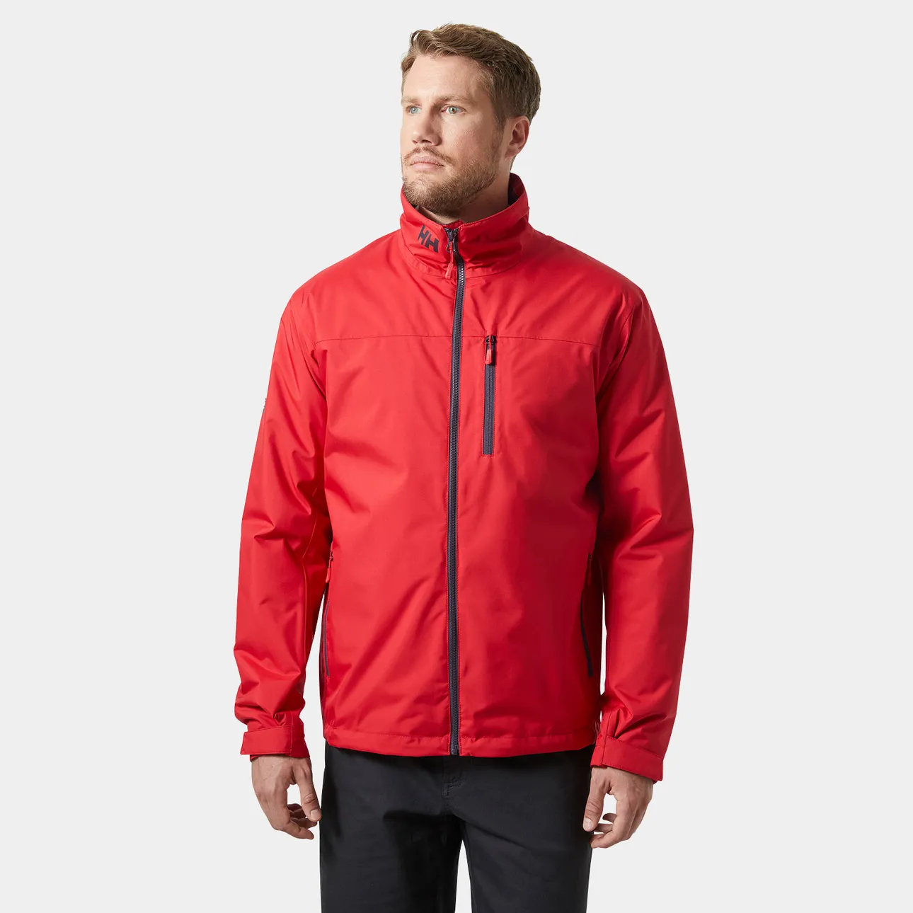 Men's Red Crew Midlayer Sailing Jacket 2.0