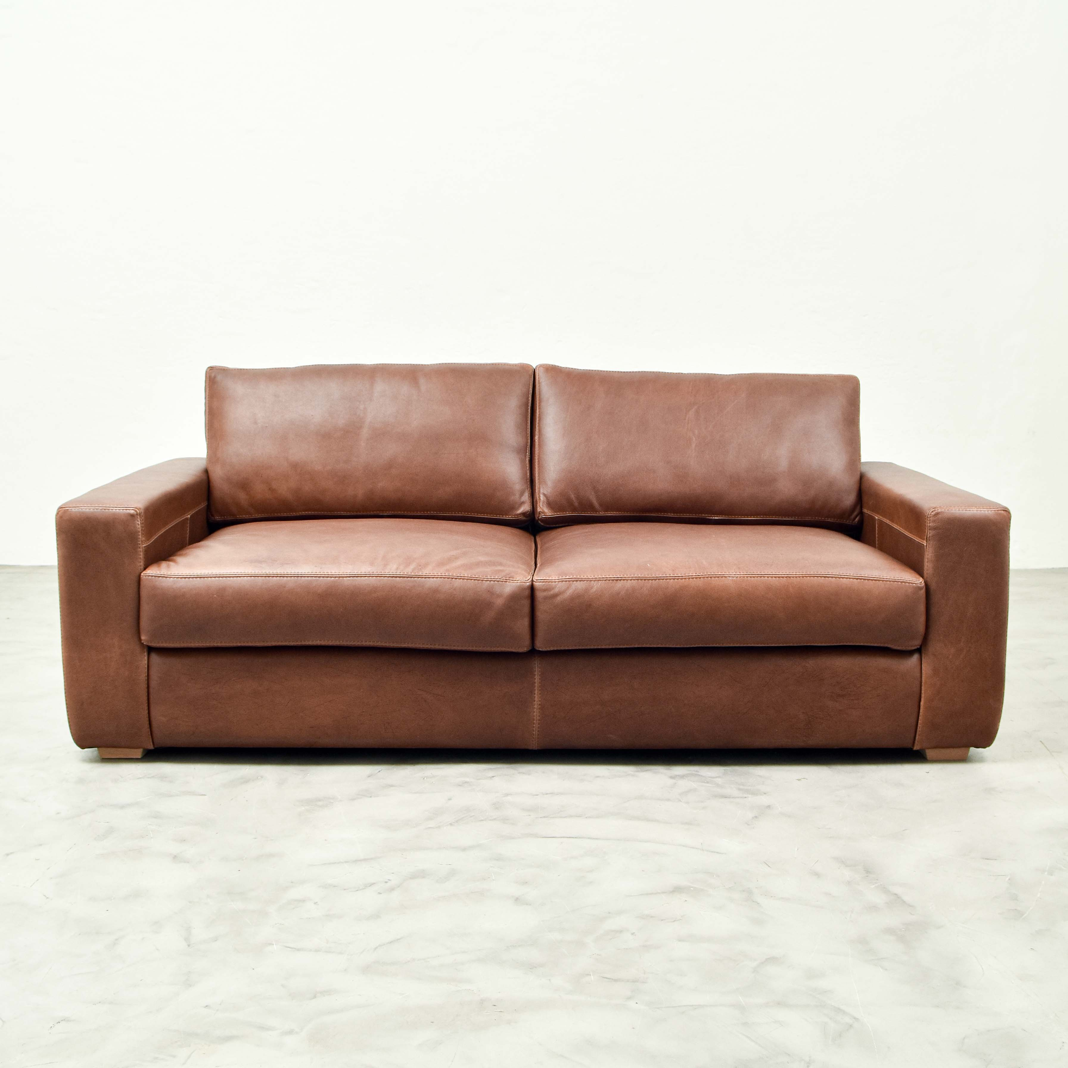2.2m Clanwilliam Bovine Naku Butterscotch Couch