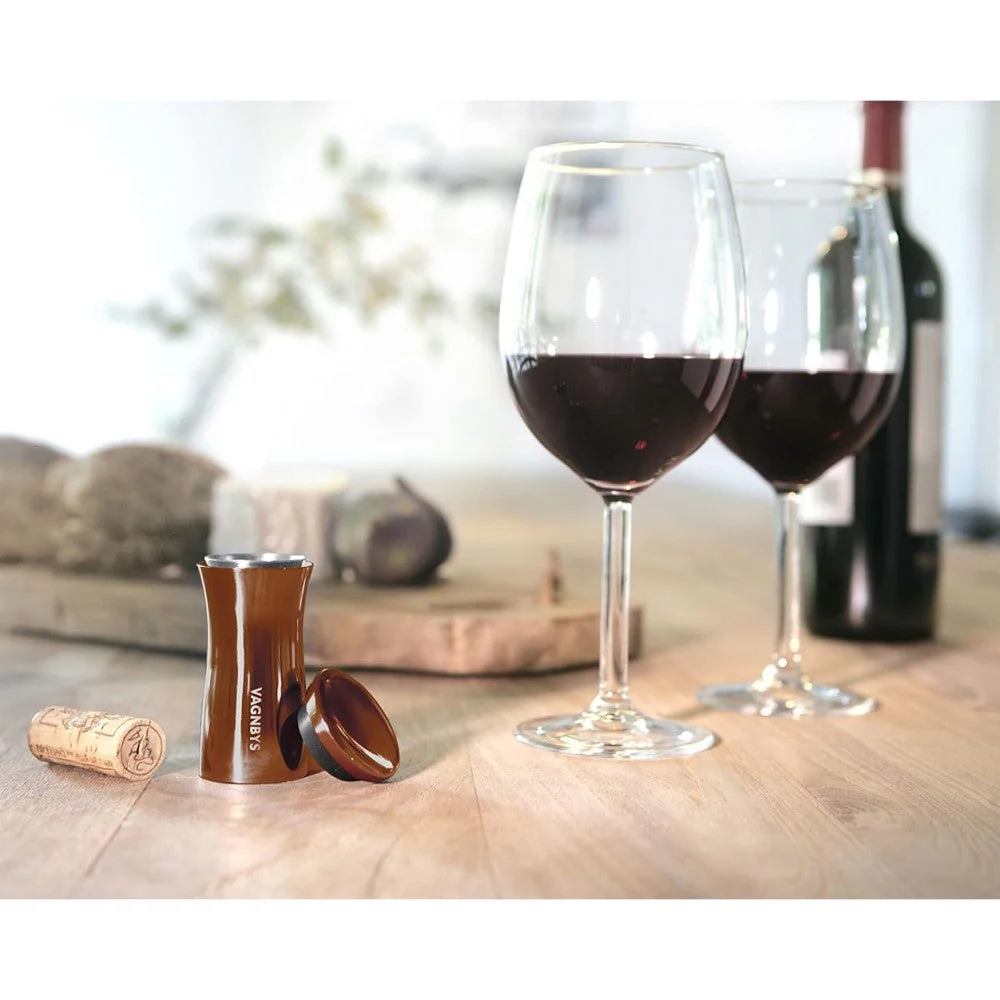 Hoshen 7-Piece Silicone Wine Stopper Set – 1 Bottle Stopper & 6 Glass Markers, Food-Grade