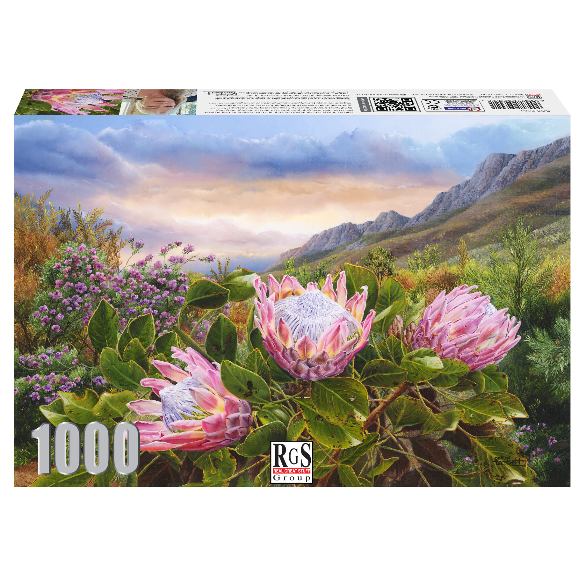 1000-Piece Pink Proteas