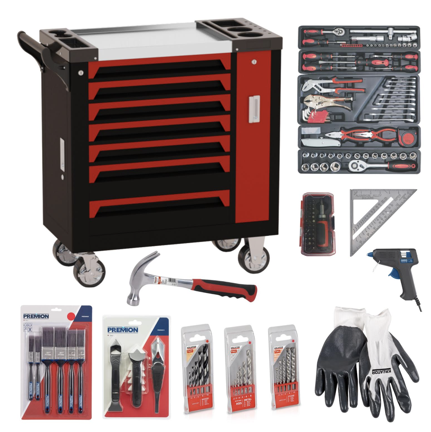 R800 off on Red Rhino 152-Piece Tool Trolley | OneDayOnly