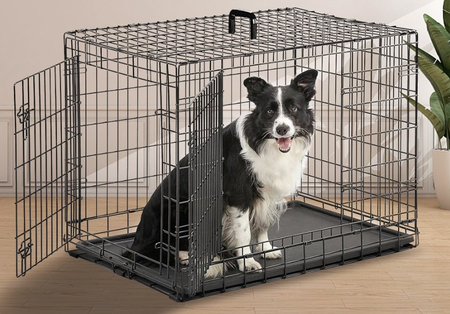 40 off on Folding Metal Wire Pet Crate OneDayOnly