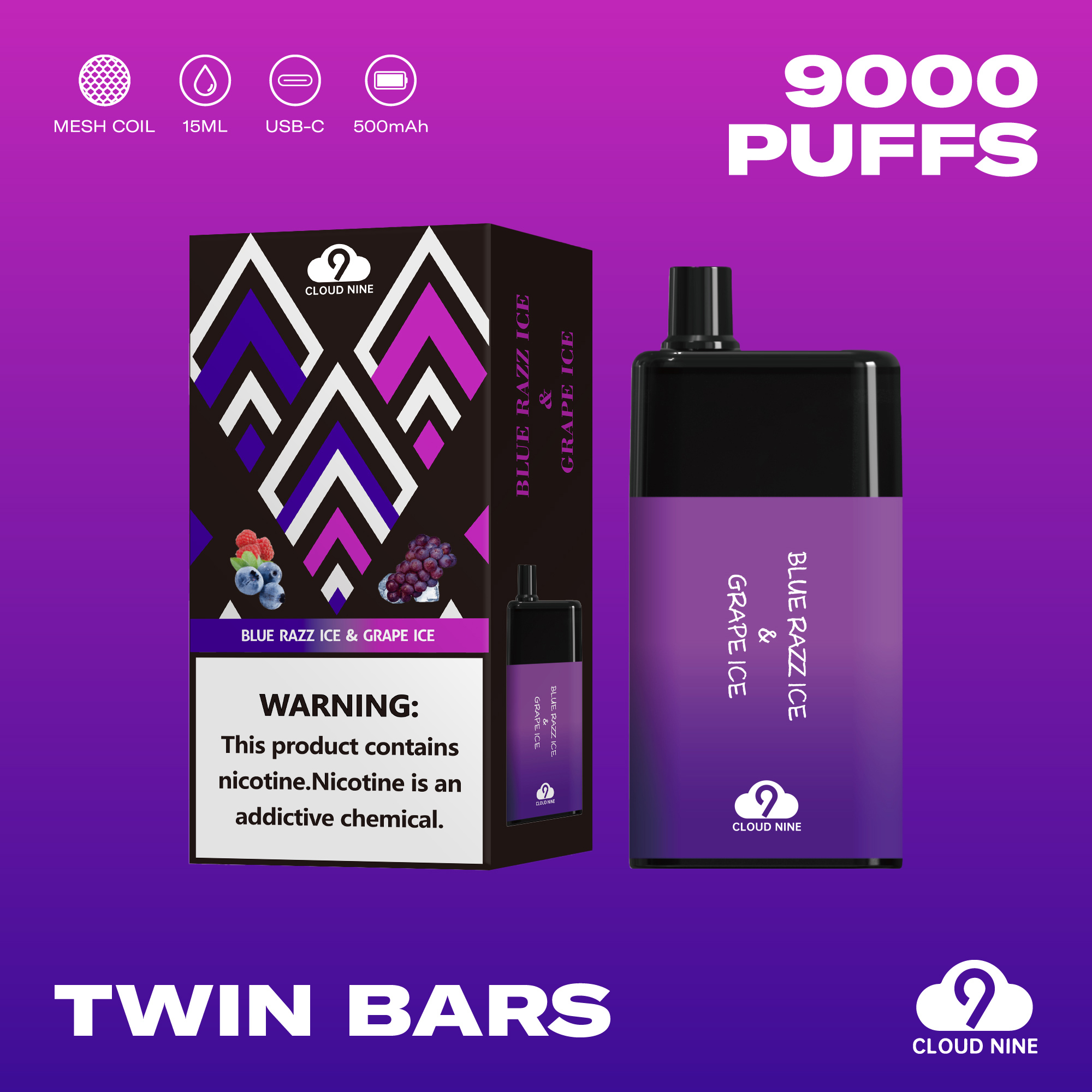 42% off on 4x Dual-Flavour 9000 Puff Vapes | OneDayOnly