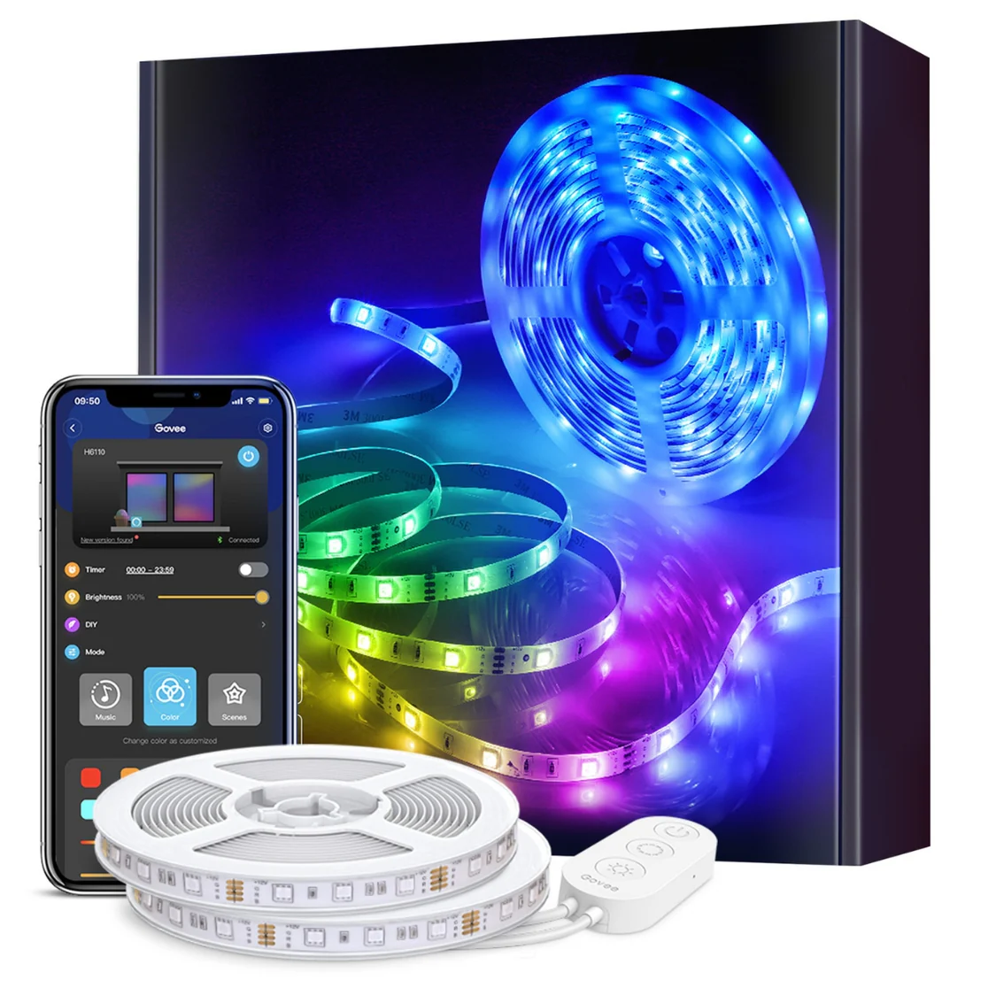 25 off on Govee 10M RGB Smart LED Strip Lights OneDayOnly