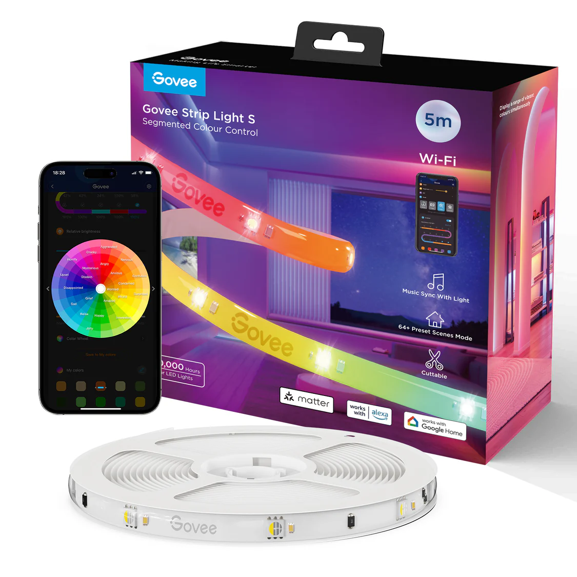 5 Meter RGBIC Strip Light S With Protective Coating