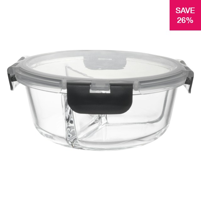 Clips For Containers 26% off on 5x Glass Containers with Clip Lids | OneDayOnly