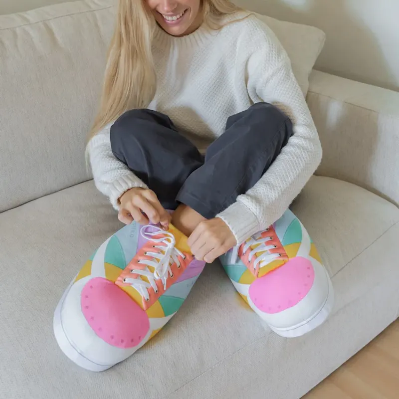 Drippers® Sneaker Sloffen - One Size Fits All - Zebra - Pantoffels - Geïnspireerd door Drippers® Sneaker Sloffen - One Size Fits All - Zebra - Pantoffels - Geïnspireerd door