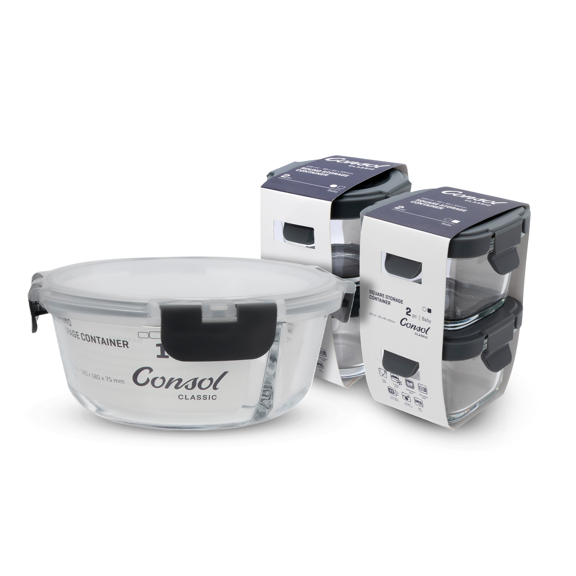 21% off on 5x Glass Containers with Clip Lids OneDayOnly