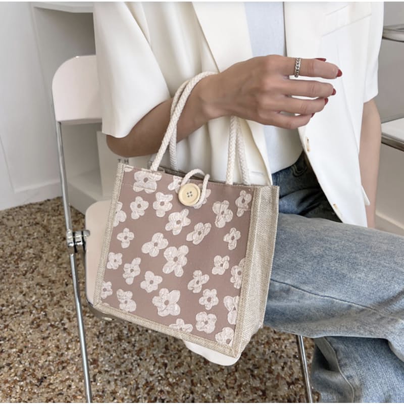 Large Florals (Beige)