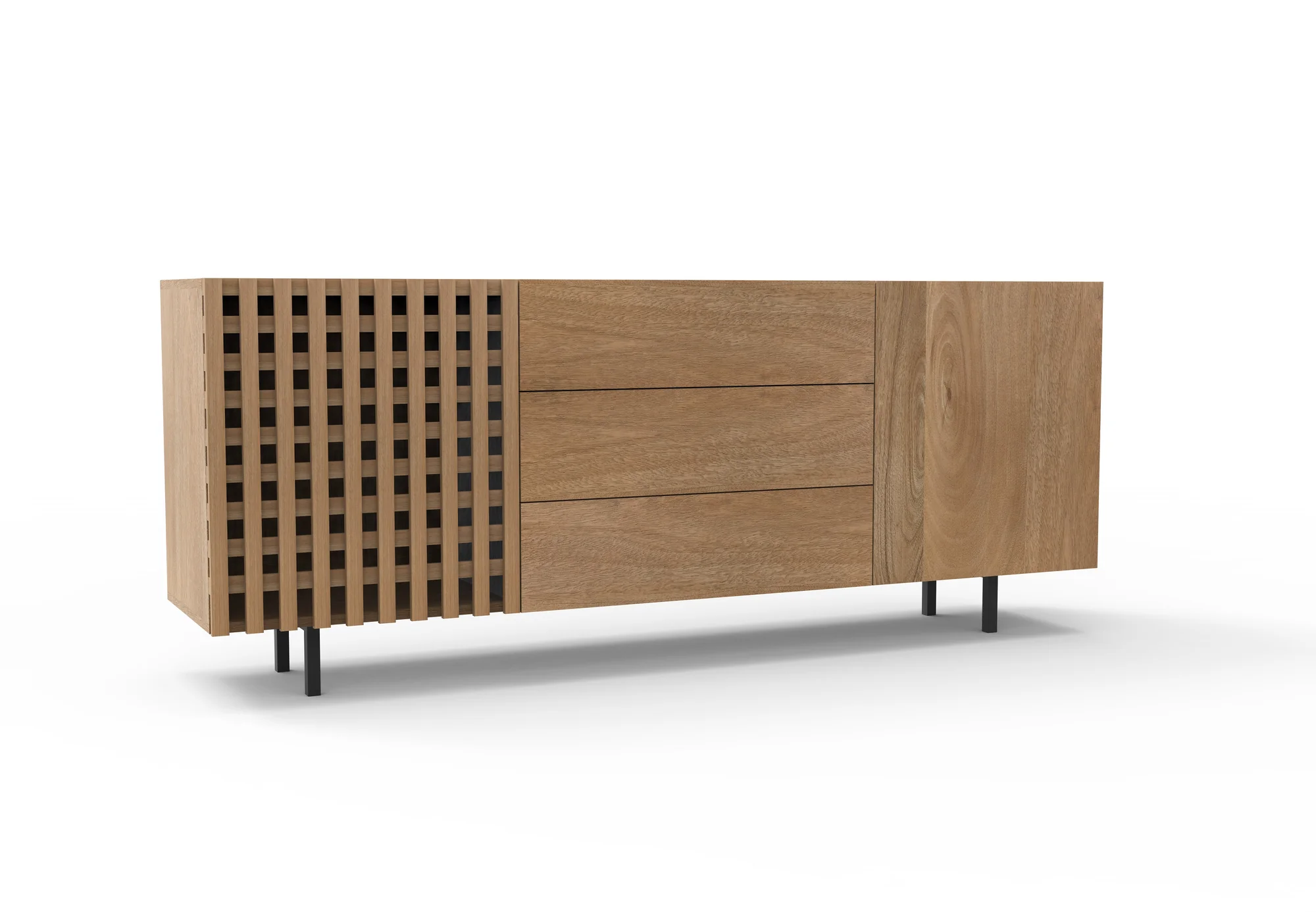 R4,800 off on 3-Drawer Acacia Wood Sideboard | OneDayOnly
