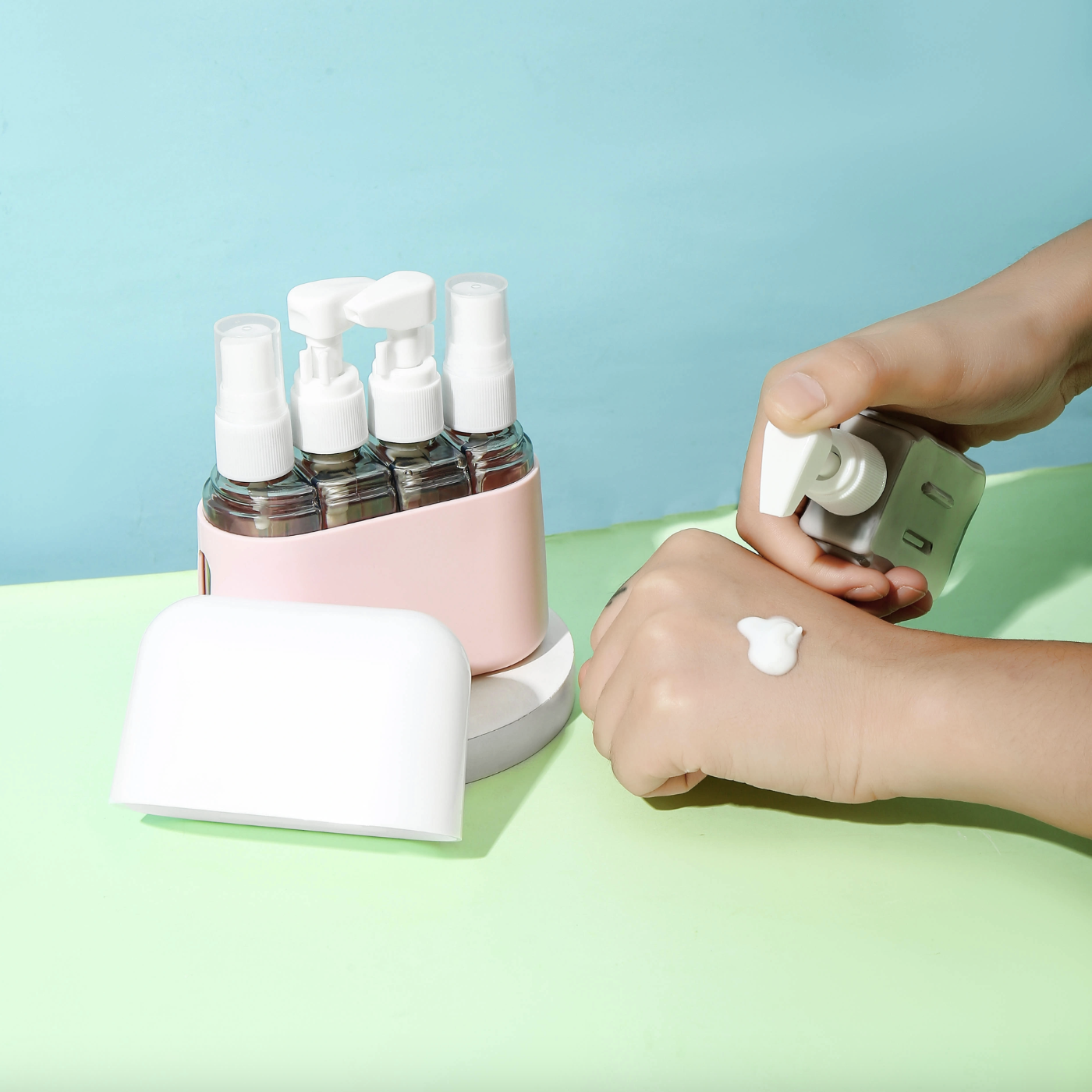 57 off on 4Piece LeakProof Travel Bottle Set OneDayOnly