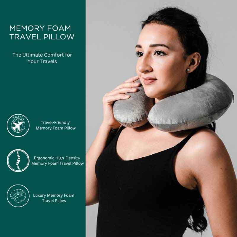 50% off on Memory Foam Travel Pillow OneDayOnly