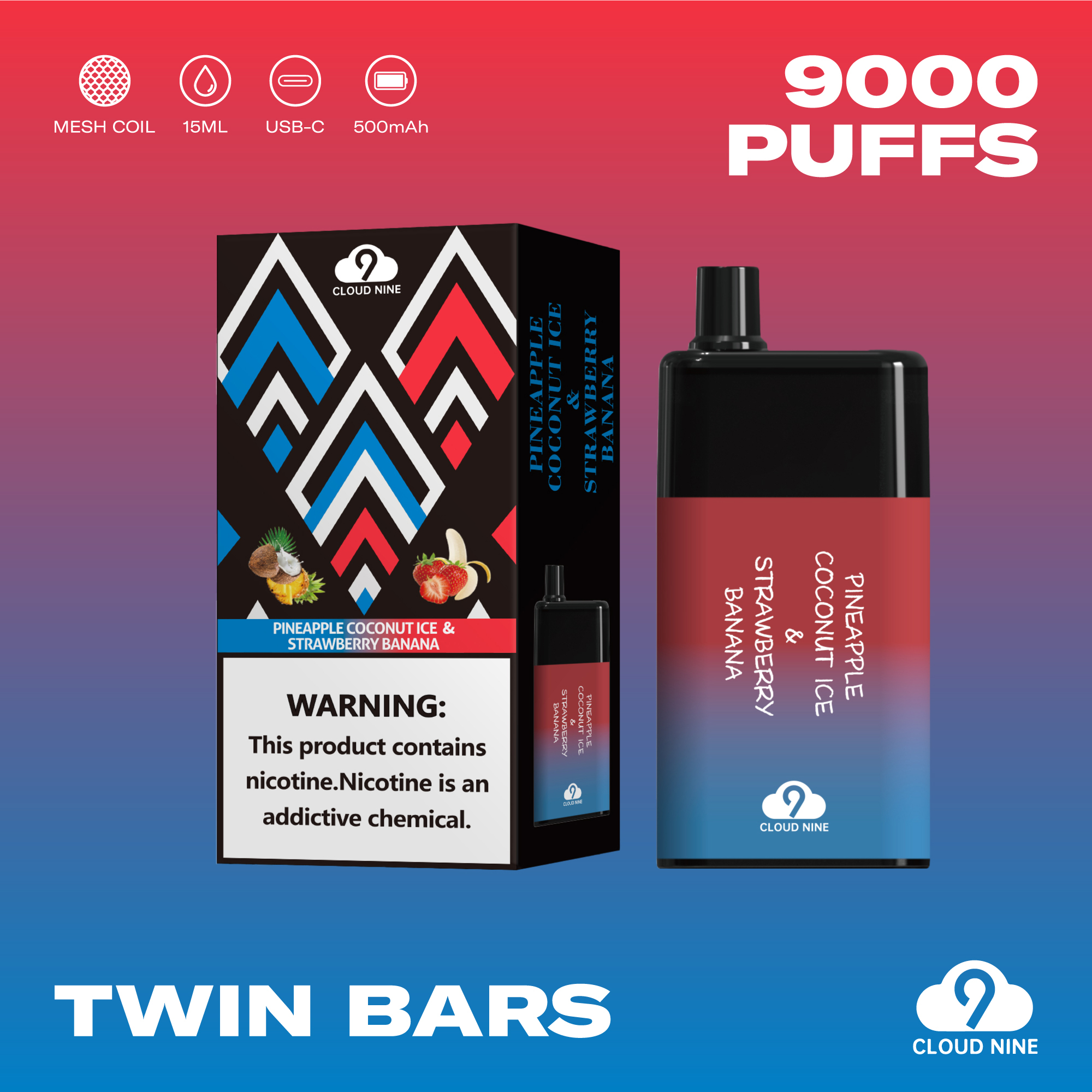 42% off on 4x Dual-Flavour 9000 Puff Vapes | OneDayOnly