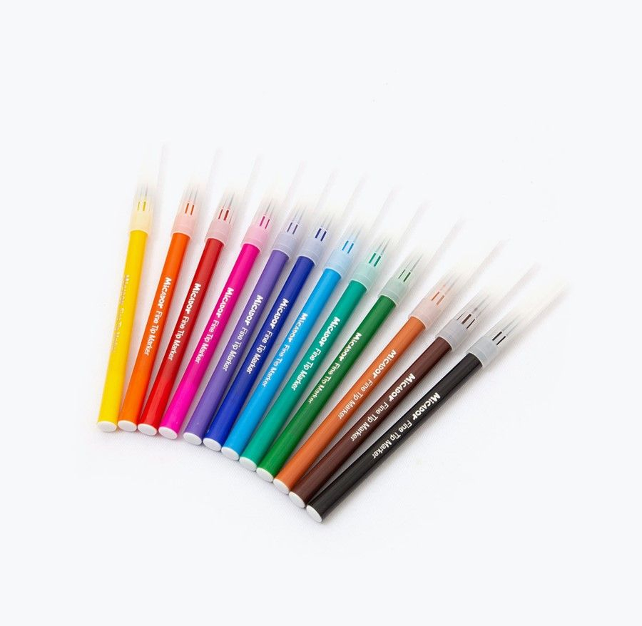 12x Fine Tip Markers