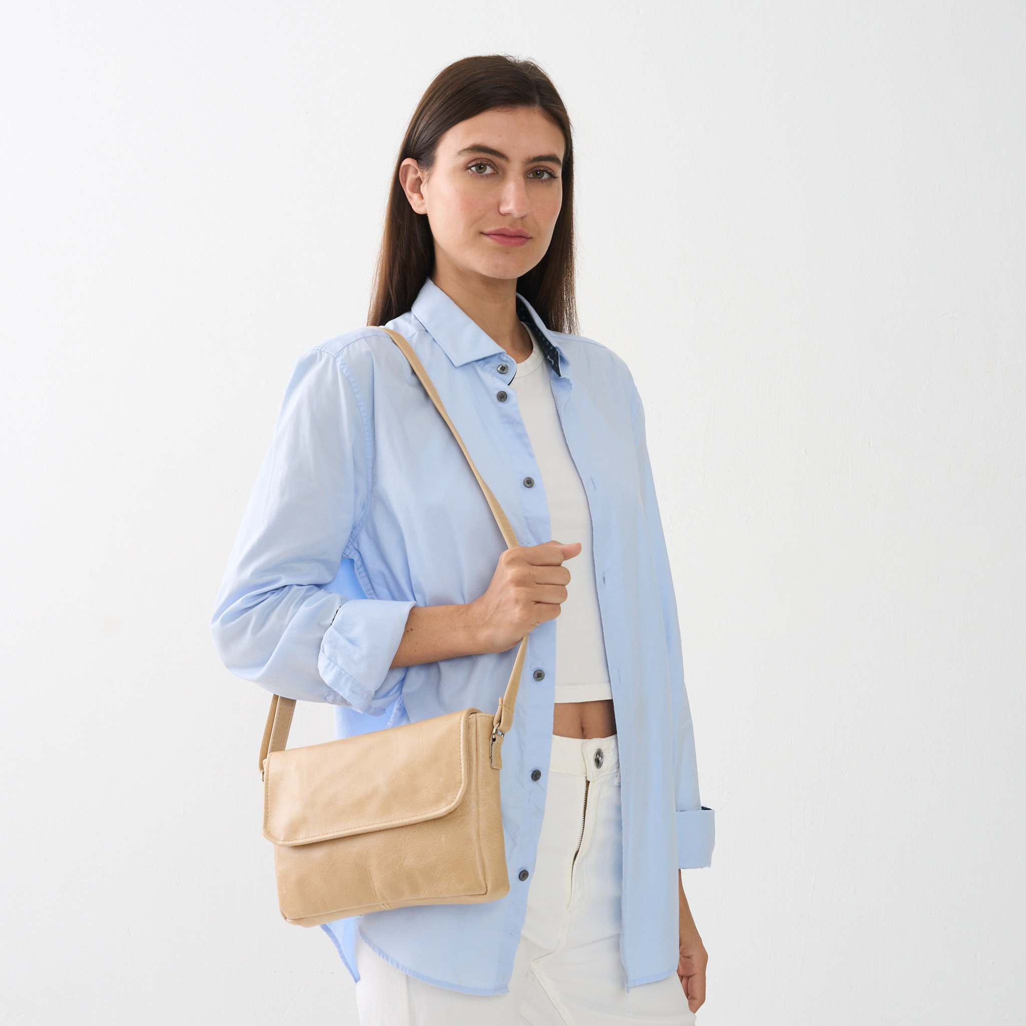 Genuine Leather Classic Crossbody Bag