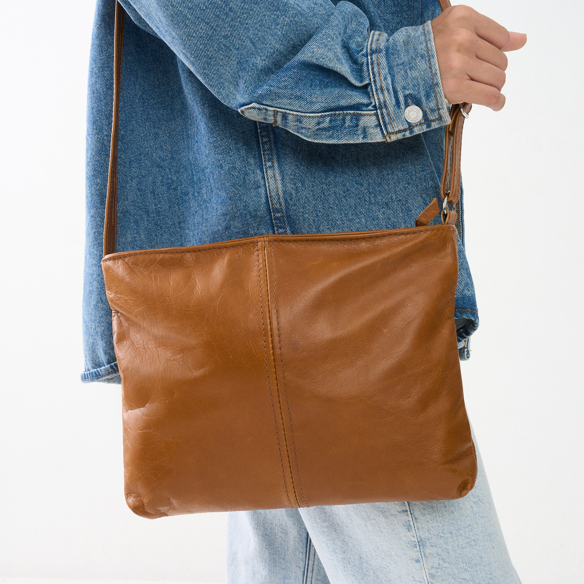 Genuine Leather Minimal Crossbody Bag