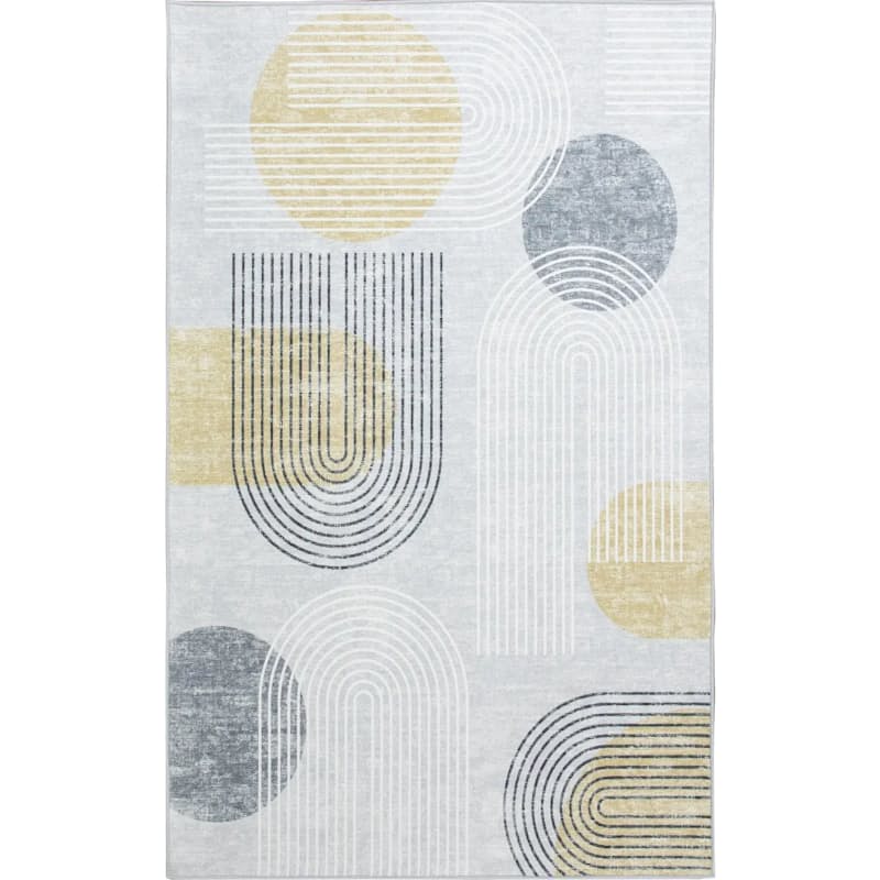 42% off on Neptune Modern Yellow and Grey Arch Rug | OneDayOnly
