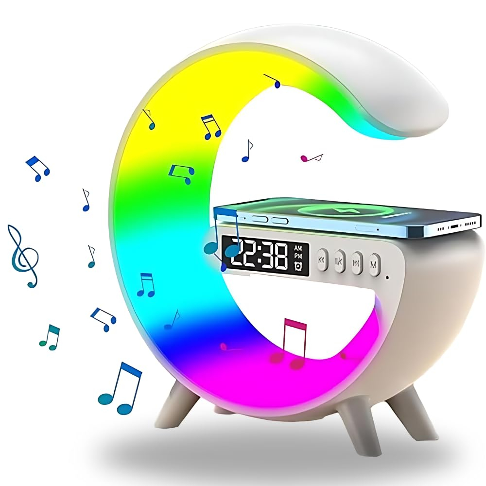 RGB Light Bluetooth Speaker with Wireless Charging