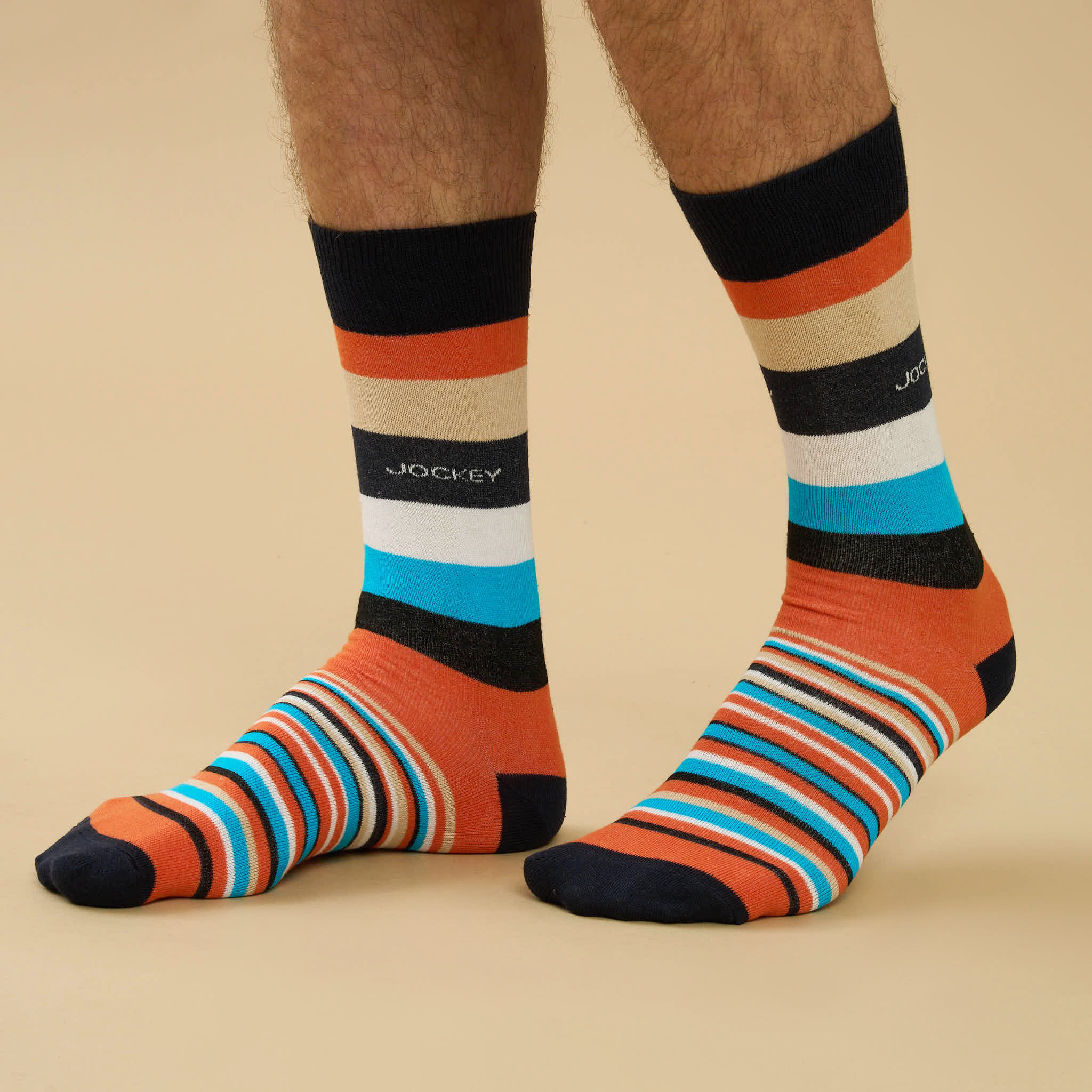 5x Men's Mixed Striped Socks