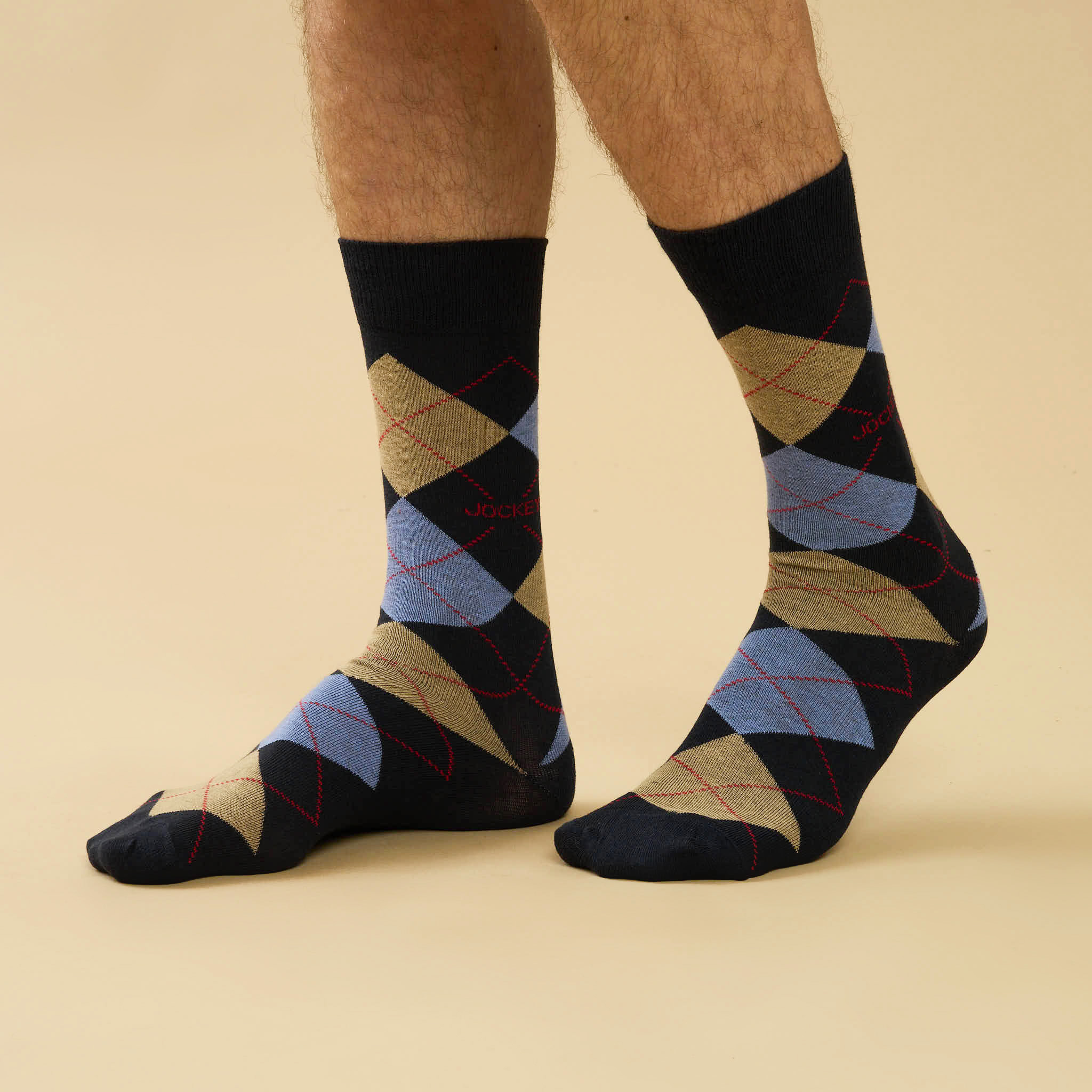 5x Men's Classic Argyle Socks
