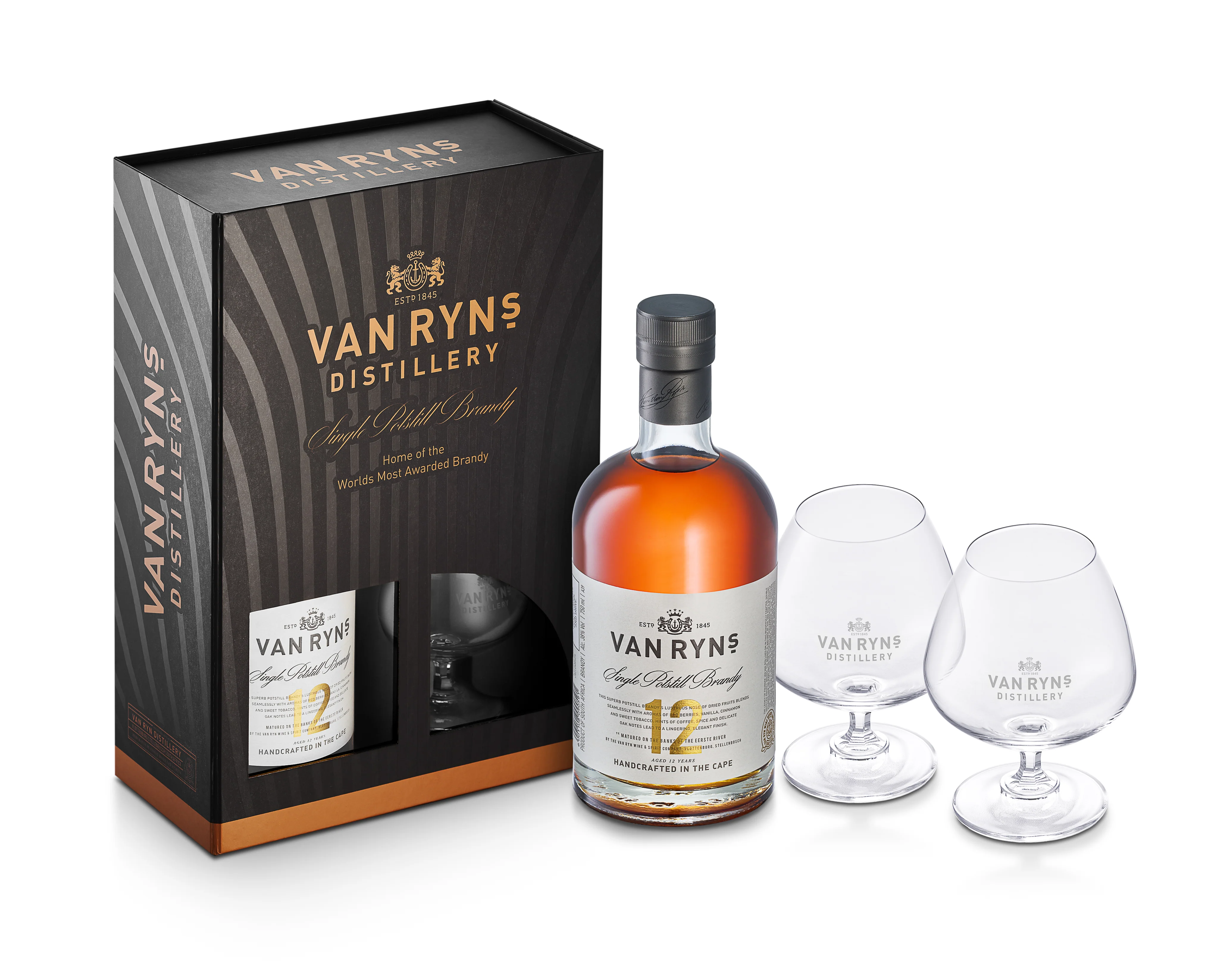 15% off on Van Ryns 750ml 12YO Brandy Gift Pack | OneDayOnly