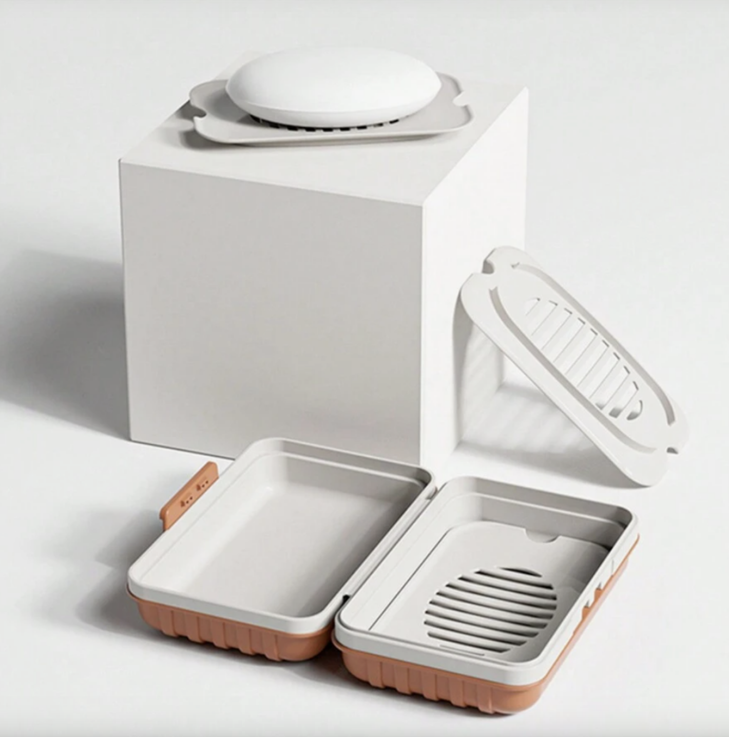 Portable Soap Holder with Drainage Tray