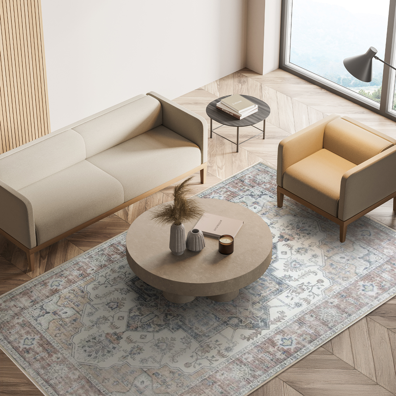 42% off on Solar Vintage Motif Rug | OneDayOnly