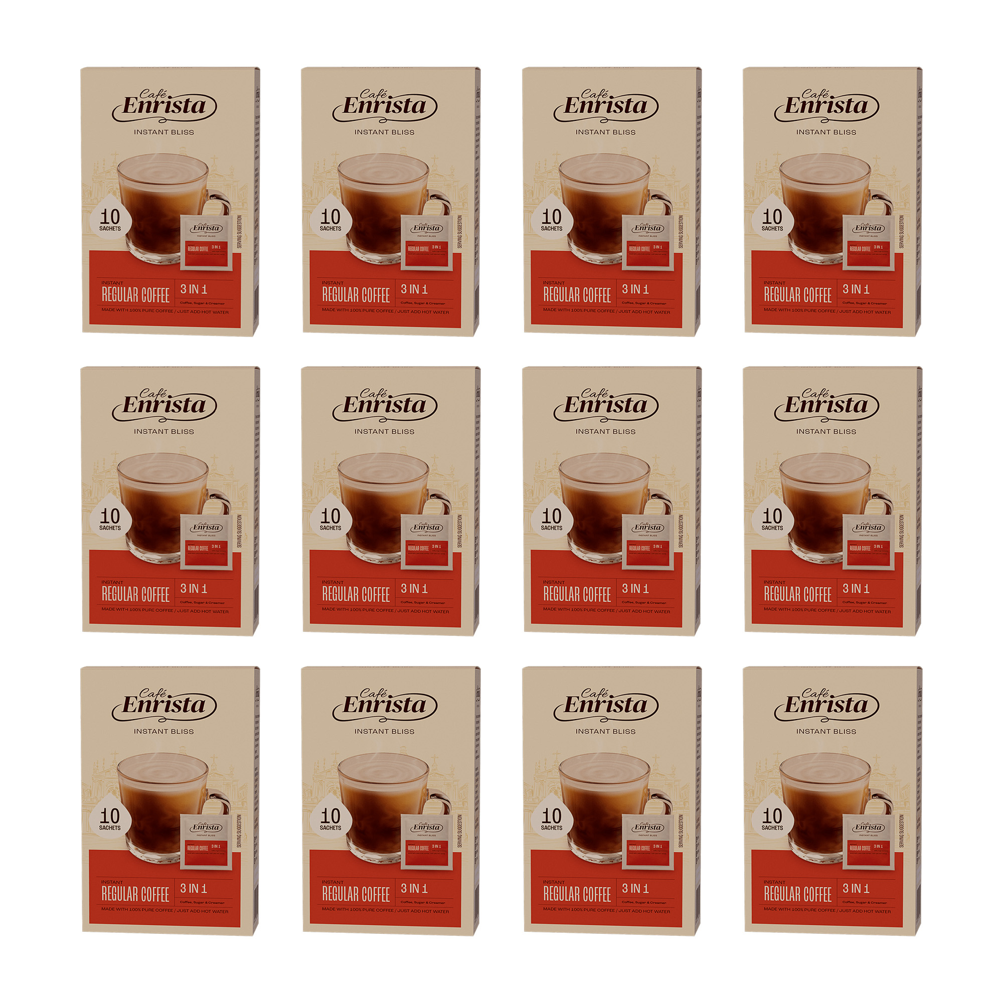 12x 10's Instant Coffee Sachets