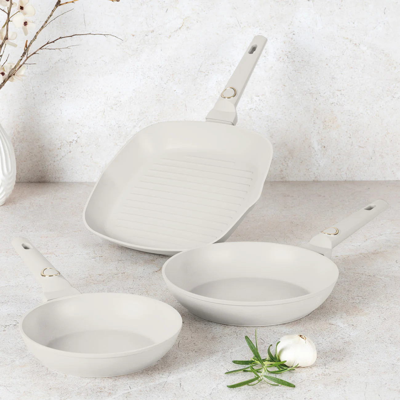 3-Piece Fry and Grill Pan Set
