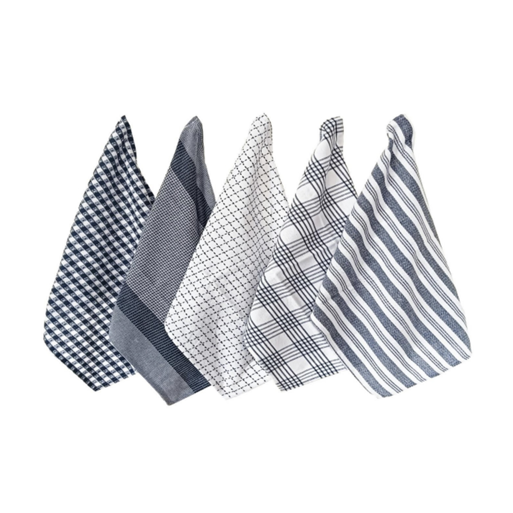 5x 100% Cotton Kitchen Towel Set