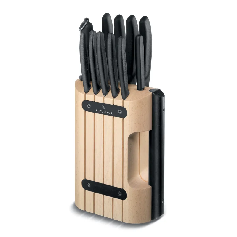 Victorinox Swiss Army Classic 10-Piece Cutlery Block Set – Black, Professional Kitchen Knives - View #2