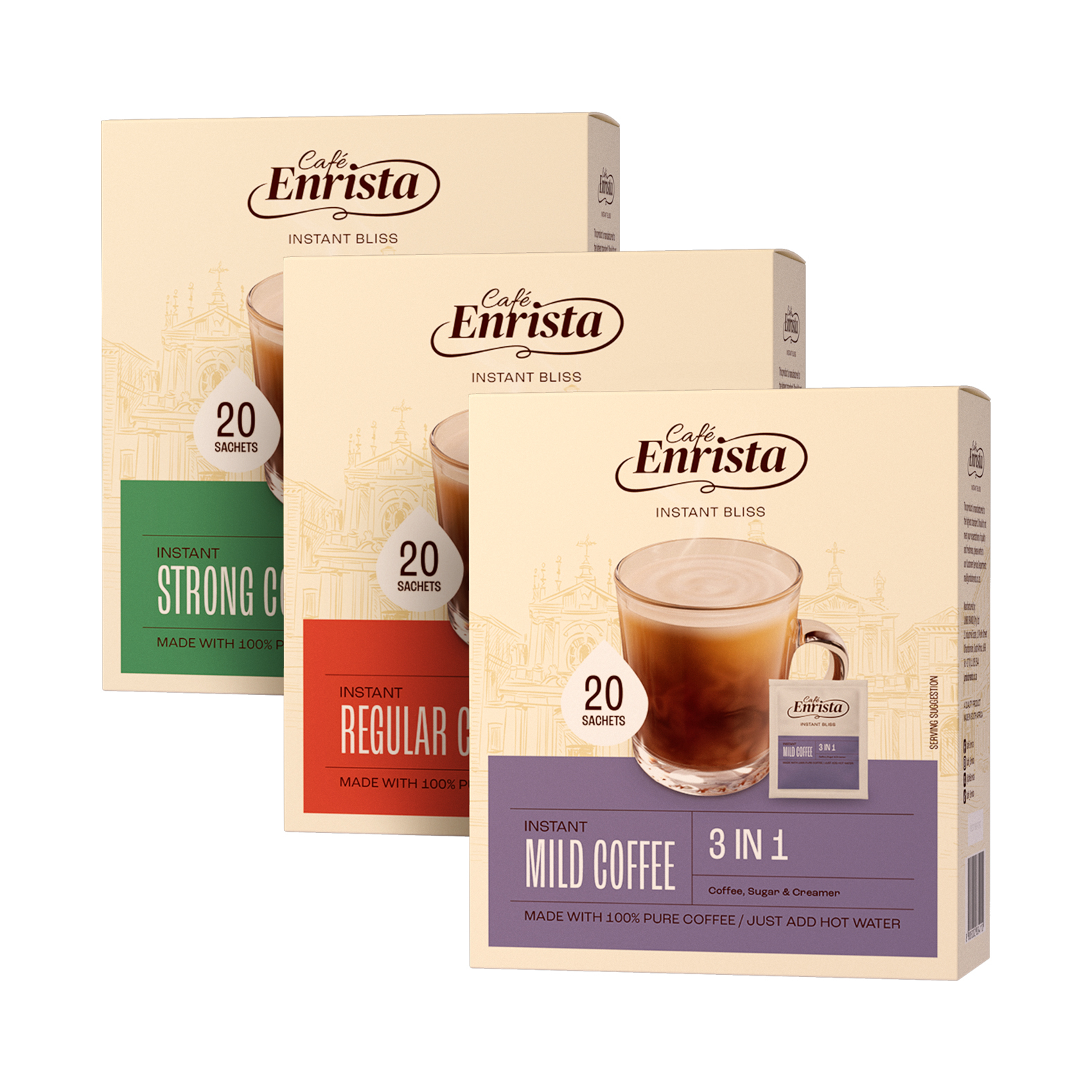 12x 20's 3-in-1 Instant Coffee Sachets
